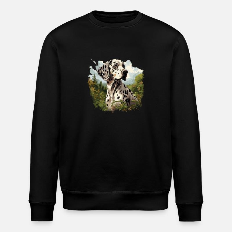 Hund Dalmatiner - Stanley/Stella Unisex Bio-Sweatshirt ROLLER - Schwarz