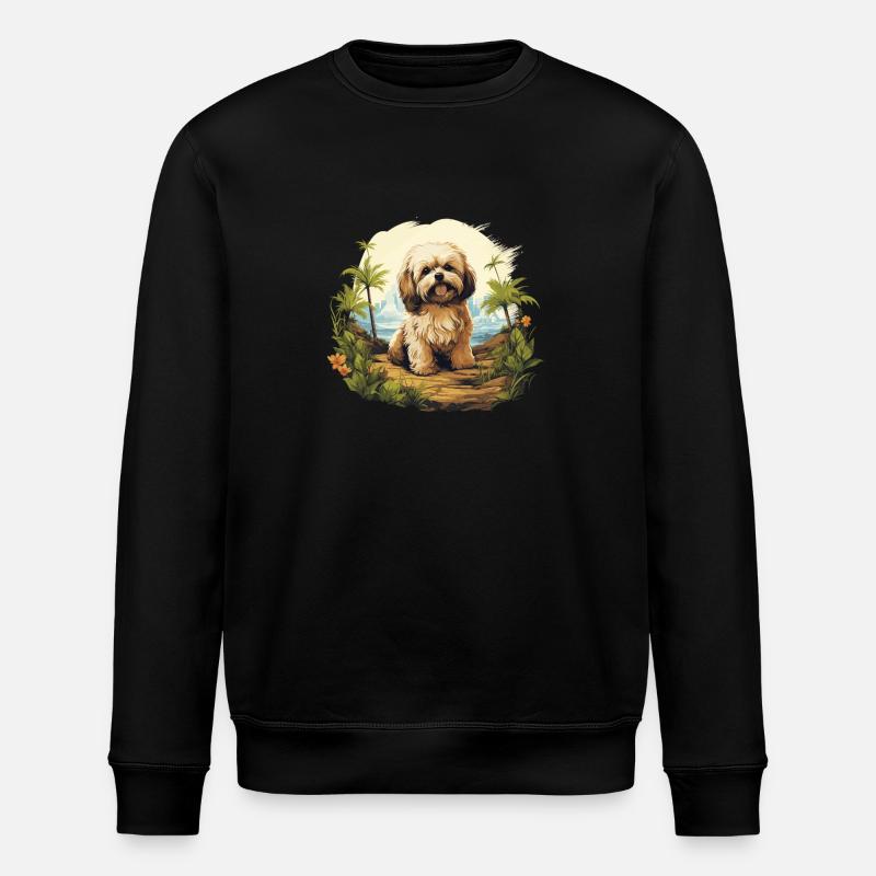 Chien Bichon Havanais - Sweat bio ROLLER Stanley/Stella Unisexe - noir
