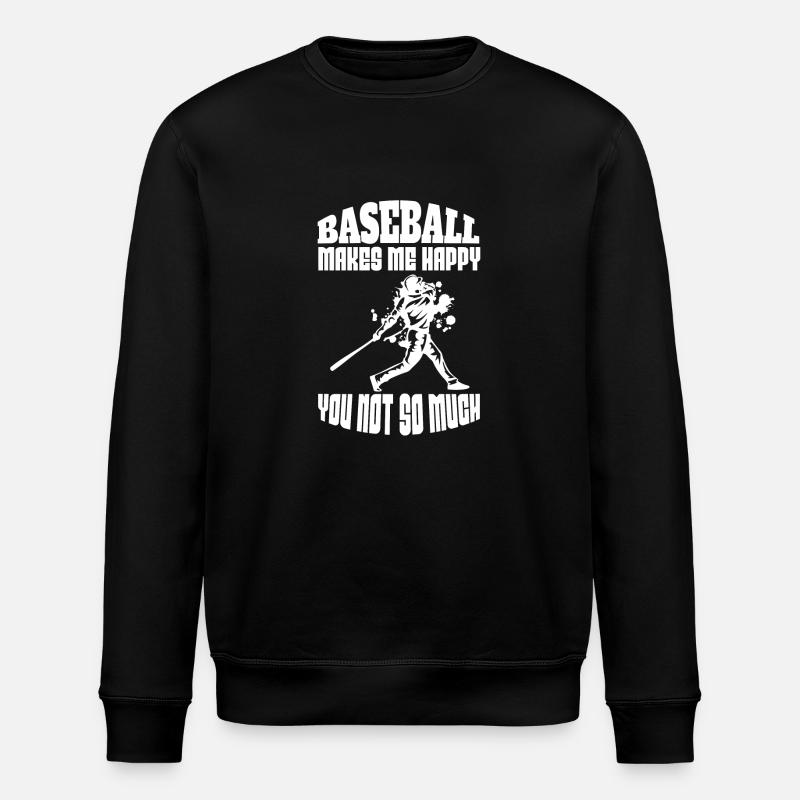Baseballer Baseball Baseballteam Baseballspieler - Stanley/Stella Unisex Bio-Sweatshirt ROLLER - Schwarz