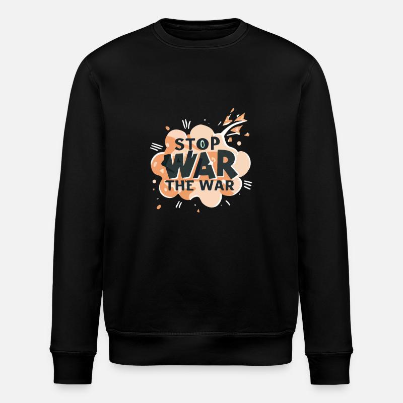 STOPPT DEN KRIEG - Stanley/Stella Unisex Bio-Sweatshirt ROLLER - Schwarz