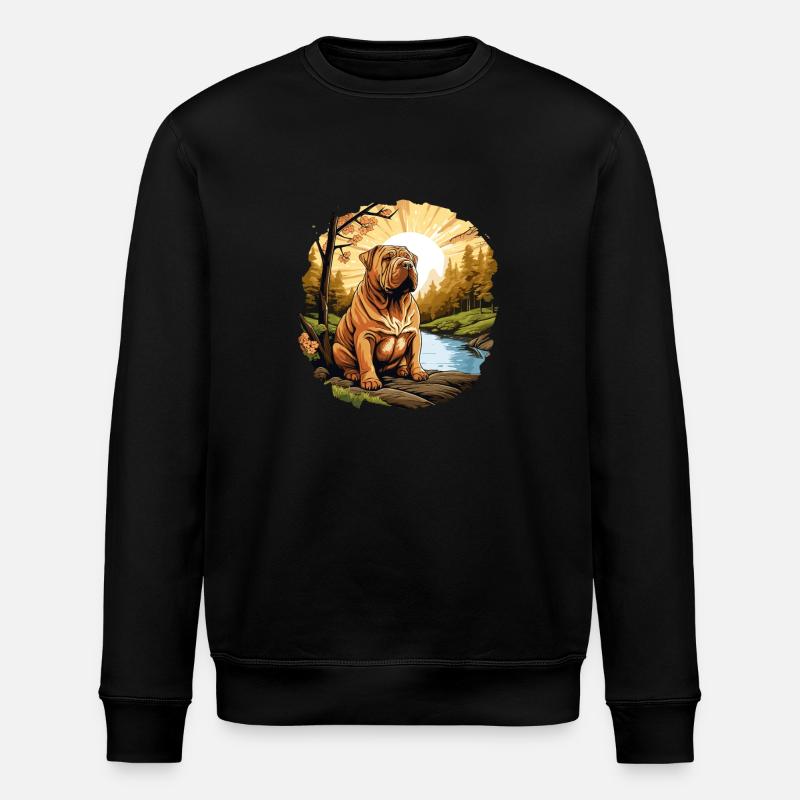 Shar Pei - Stanley/Stella Unisex Bio-Sweatshirt ROLLER - Schwarz