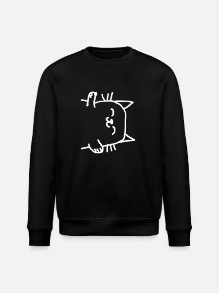 Katze Tier - Stanley/Stella Unisex Bio-Sweatshirt ROLLER - Schwarz