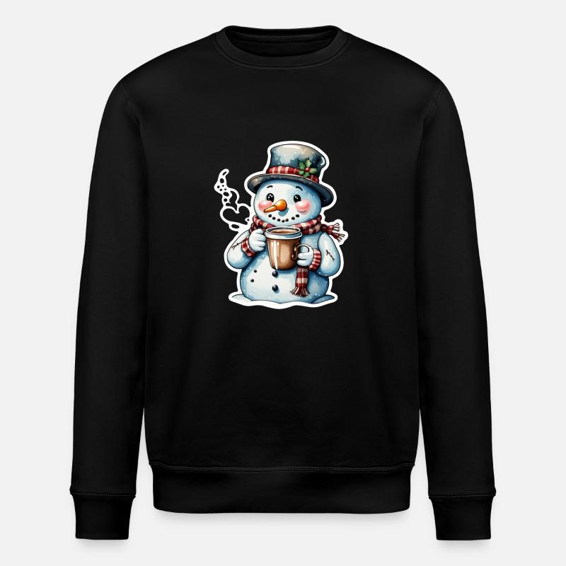 Schneemann - Stanley/Stella Unisex Bio-Sweatshirt ROLLER - Schwarz