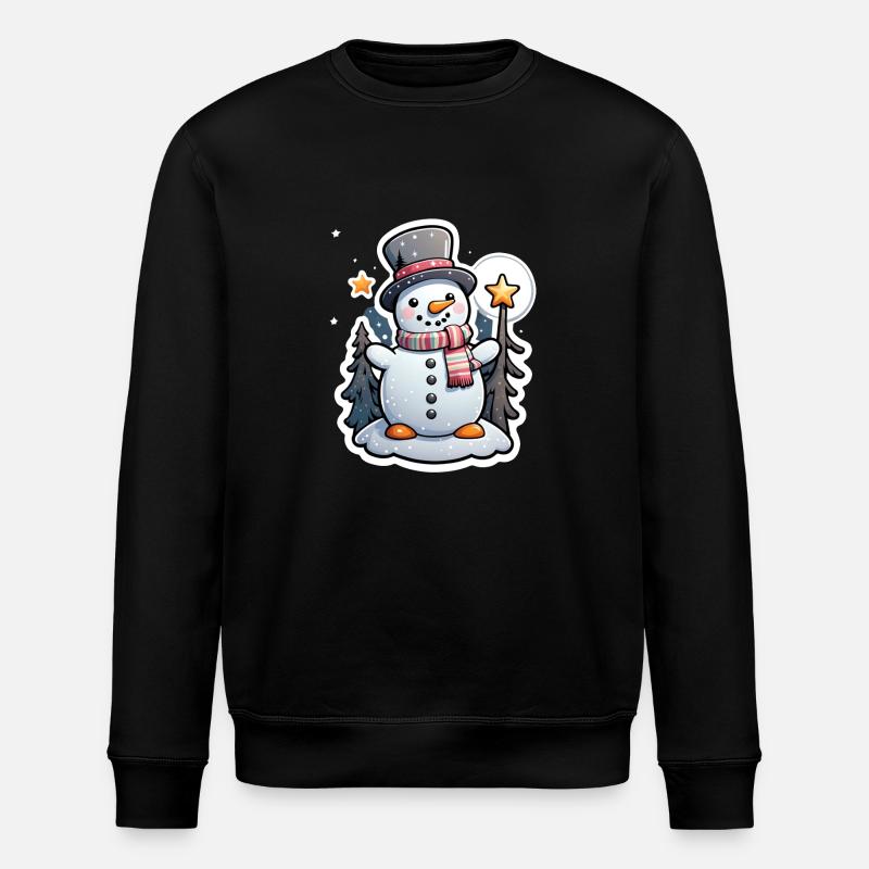 Schneemann - Stanley/Stella Unisex Bio-Sweatshirt ROLLER - Schwarz