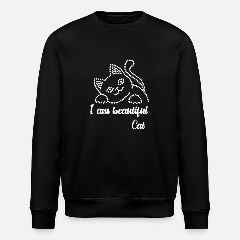 I'm a beautiful cat - Stanley/Stella ROLLER Unisex Organic Sweatshirt - black