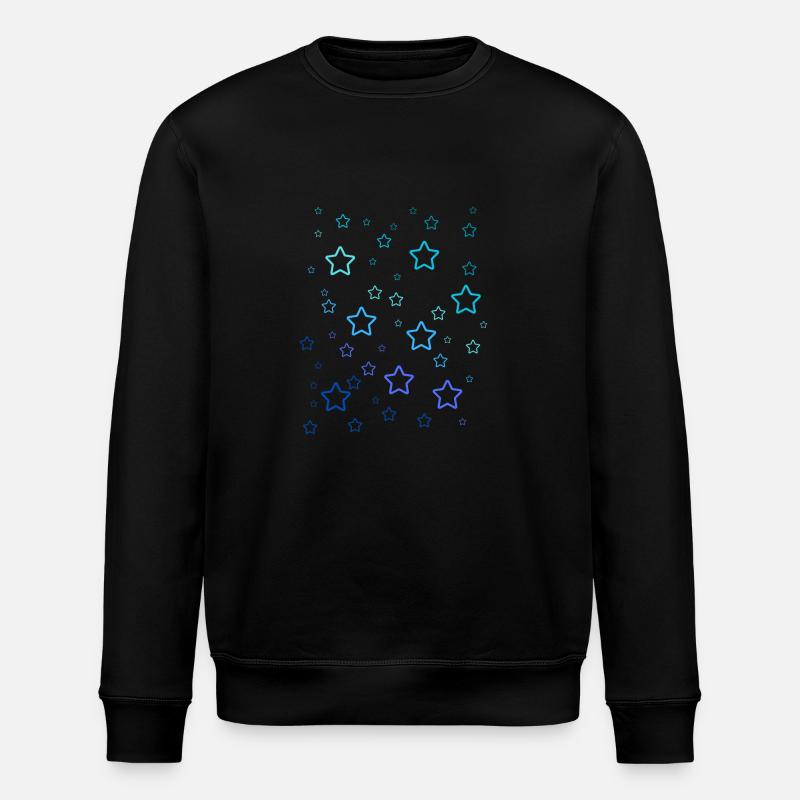 Étoiles arc-en-ciel - Sweat bio ROLLER Stanley/Stella Unisexe - noir