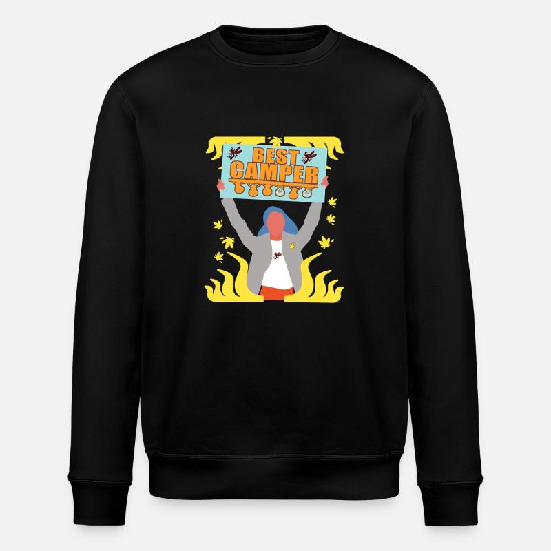 Camping - Natur - Stanley/Stella Unisex Bio-Sweatshirt ROLLER - Schwarz