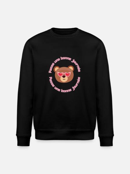 Have a great day - Stanley/Stella ROLLER Unisex Organic Sweatshirt - black