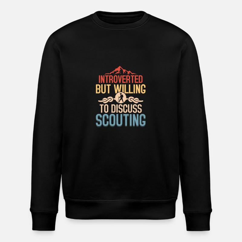 Scout Whisperer : Parlons scoutisme - Sweat bio ROLLER Stanley/Stella Unisexe - noir