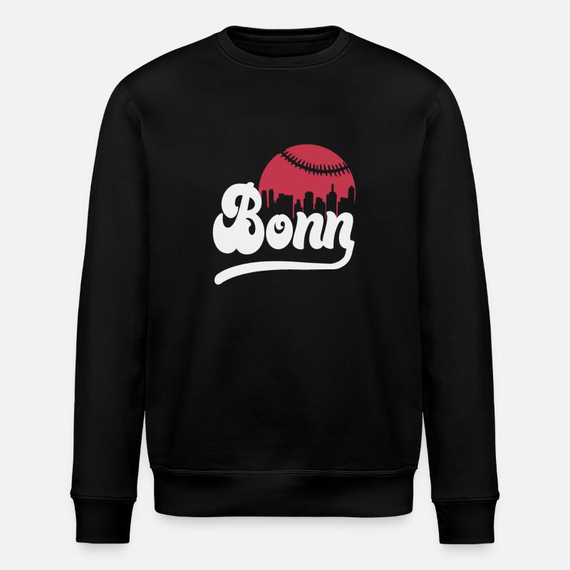 Baseball skyline Bonn - Stanley/Stella Unisex Bio-Sweatshirt ROLLER - Schwarz