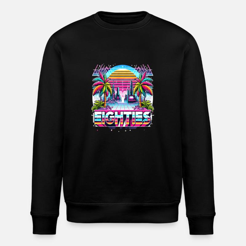 Années 80 Années 80 - Sweat bio ROLLER Stanley/Stella Unisexe - noir