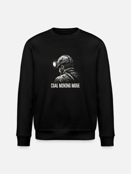 Kohlebergbau Mode - Minenarbeiter Geschenk - Stanley/Stella Unisex Bio-Sweatshirt ROLLER - Schwarz