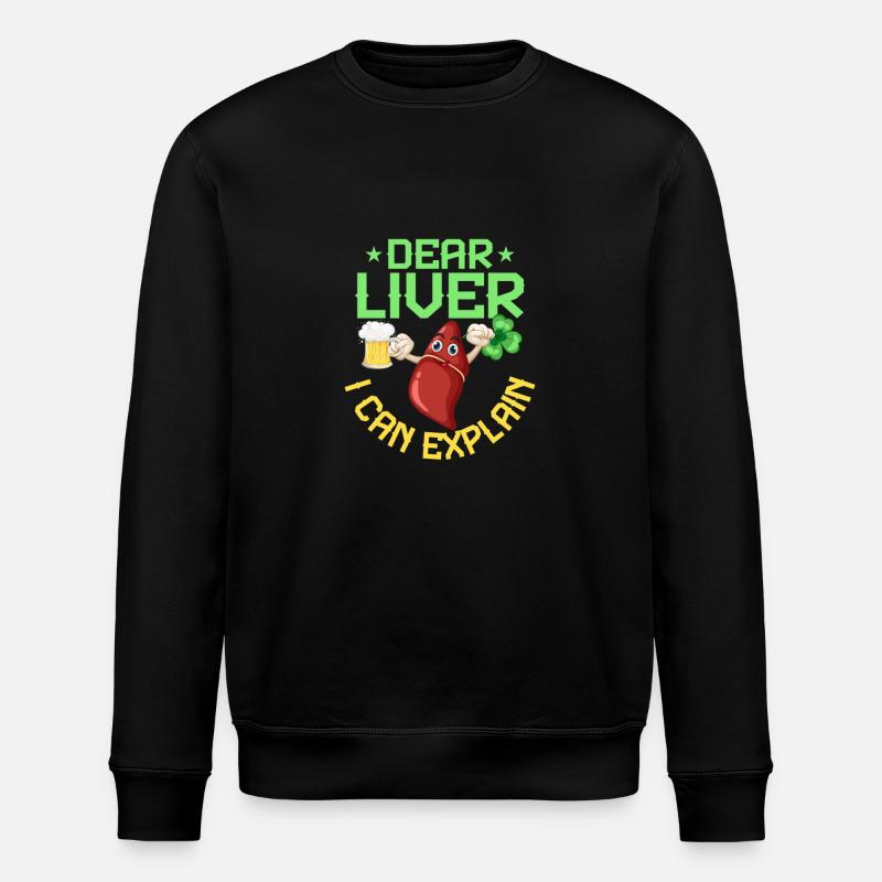Dear Liver I Can Explain - Stanley/Stella ROLLER Unisex Organic Sweatshirt - black