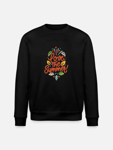 I Love The Summer! - Stanley/Stella ROLLER Unisex Organic Sweatshirt - black