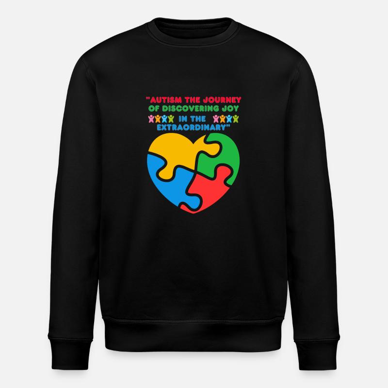 Autisme - Sweat bio ROLLER Stanley/Stella Unisexe - noir