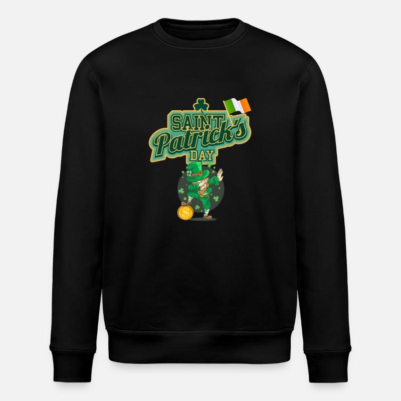 Saint Patrick's Day - Stanley/Stella ROLLER Unisex Organic Sweatshirt - black