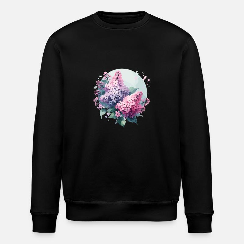 Lilas dessiné - Sweat bio ROLLER Stanley/Stella Unisexe - noir
