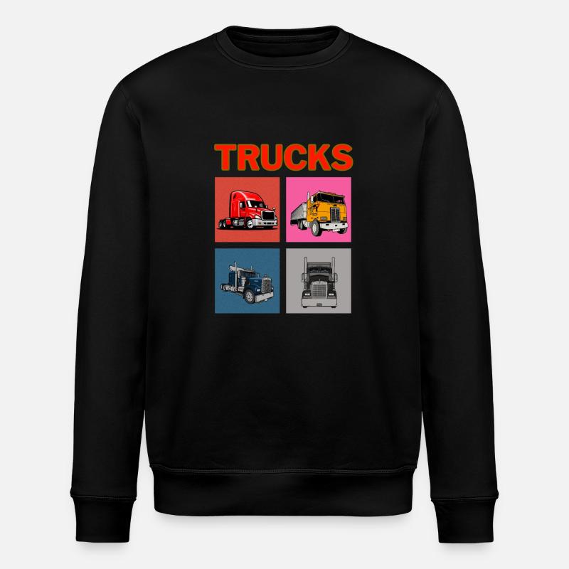 Camions - Sweat bio ROLLER Stanley/Stella Unisexe - noir
