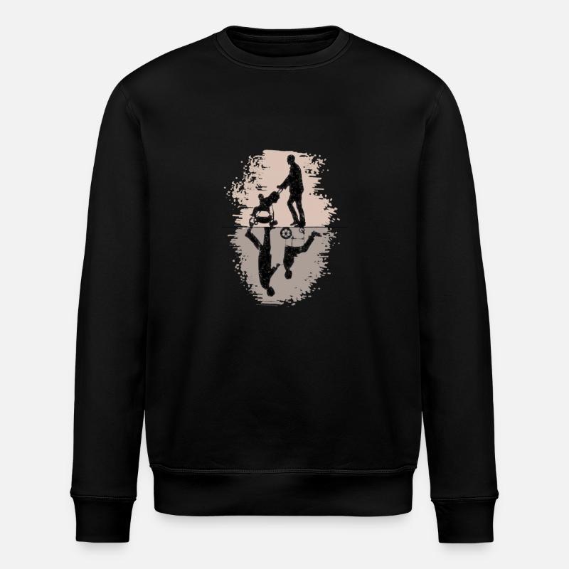 LEBEN - Stanley/Stella Unisex Bio-Sweatshirt ROLLER - Schwarz