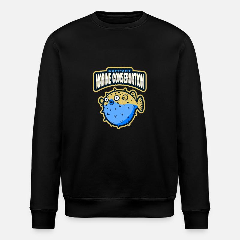 Meeresschutz - Stanley/Stella Unisex Bio-Sweatshirt ROLLER - Schwarz