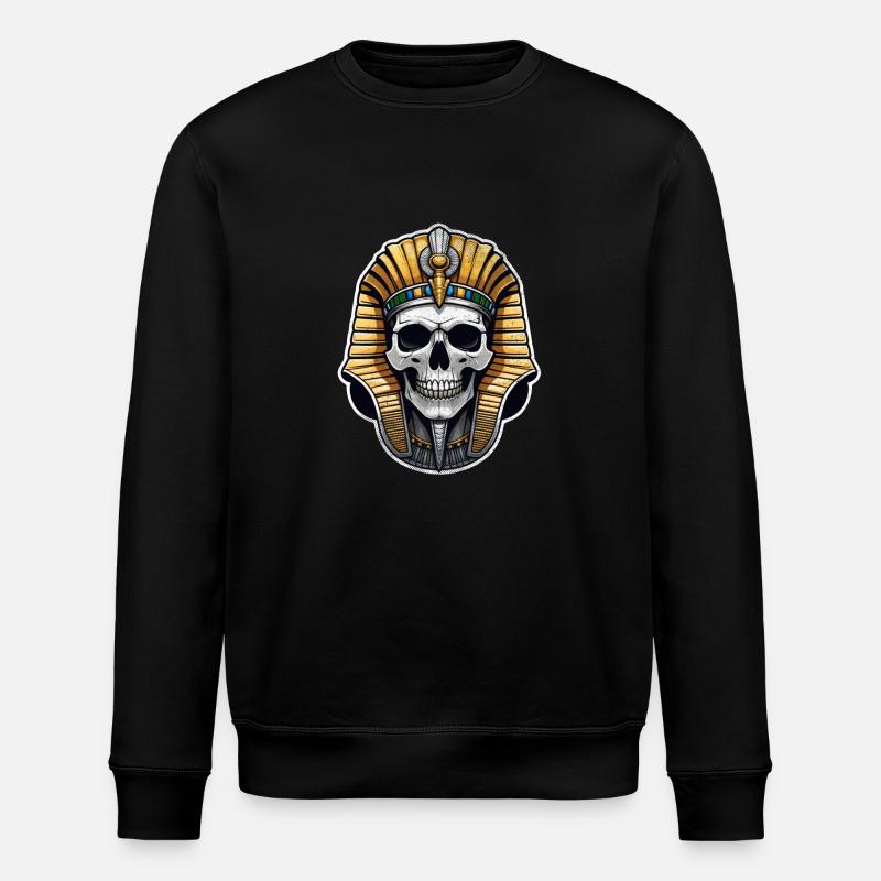 Pharaoh- Mummy - Egypt - Stanley/Stella ROLLER Unisex Organic Sweatshirt - black