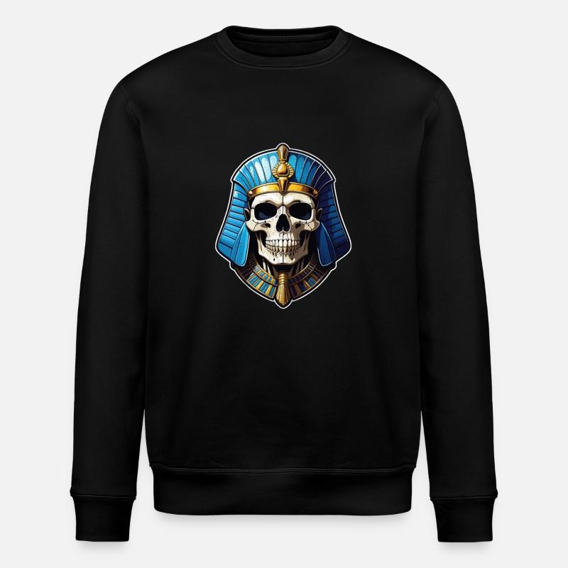 Pharaoh- Mummy - Egypt - Stanley/Stella ROLLER Unisex Organic Sweatshirt - black