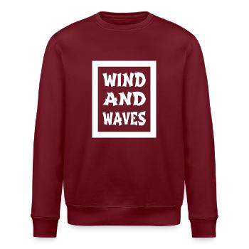 birthday present windsurfing events - Stanley/Stella Unisex Bio-Sweatshirt ROLLER - Burgunderrot - Vorne - Nik (191cm)