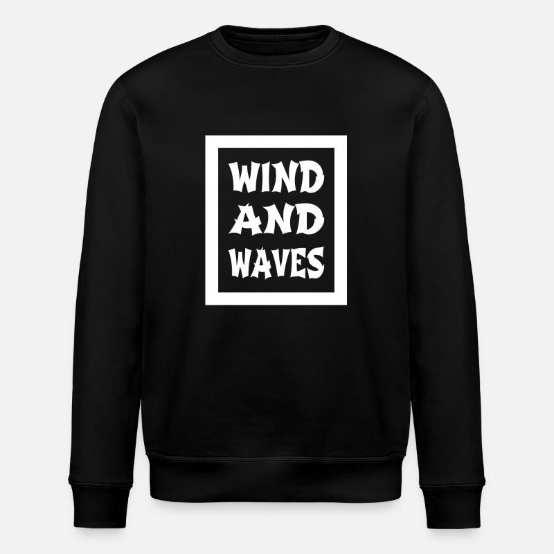 birthday present windsurfing events - Stanley/Stella ROLLER Unisex Organic Sweatshirt - black