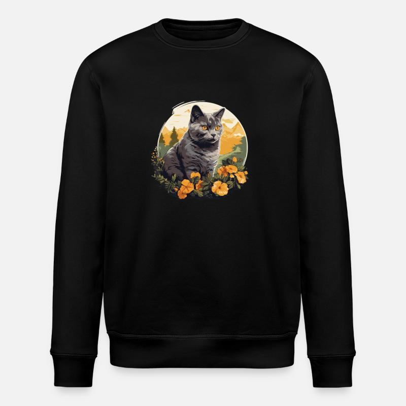 Chat Chartreux Chat Chartreux - Sweat bio ROLLER Stanley/Stella Unisexe - noir