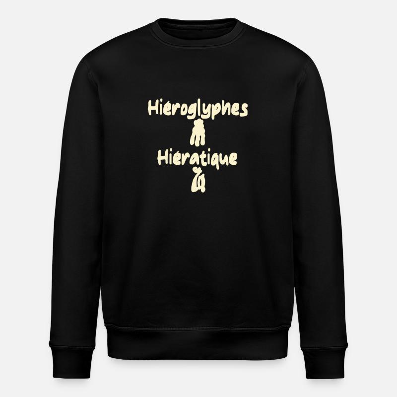 Hieroglyphen - Stanley/Stella Unisex Bio-Sweatshirt ROLLER - Schwarz
