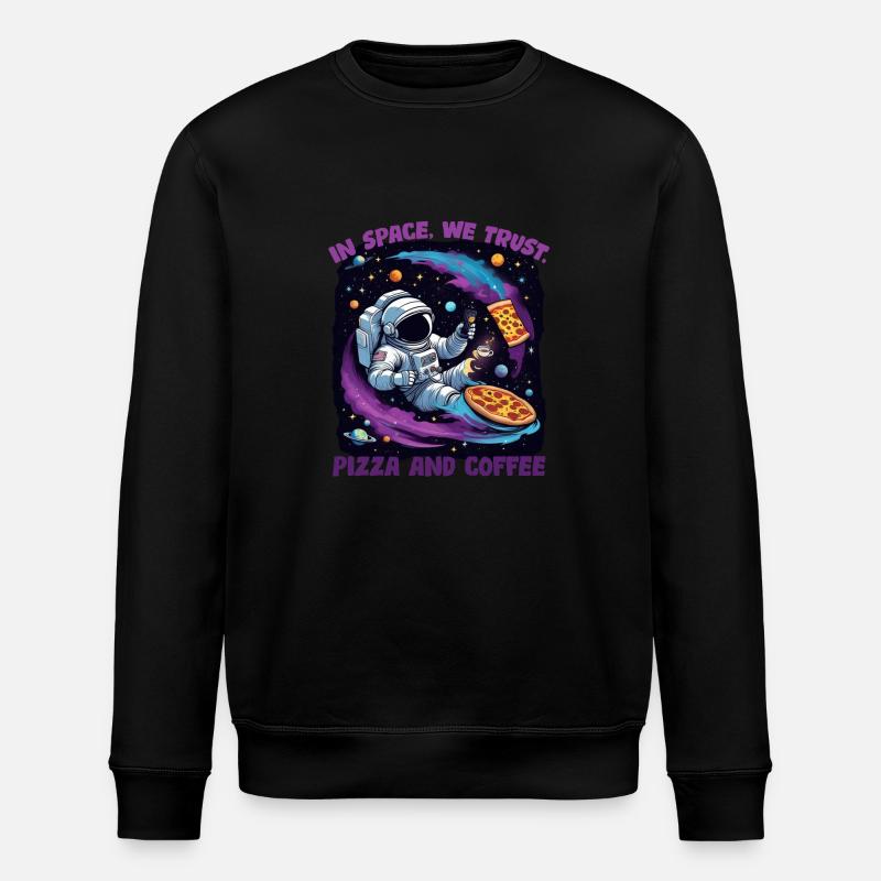 Pizza- und Kaffeebereich - Stanley/Stella Unisex Bio-Sweatshirt ROLLER - Schwarz