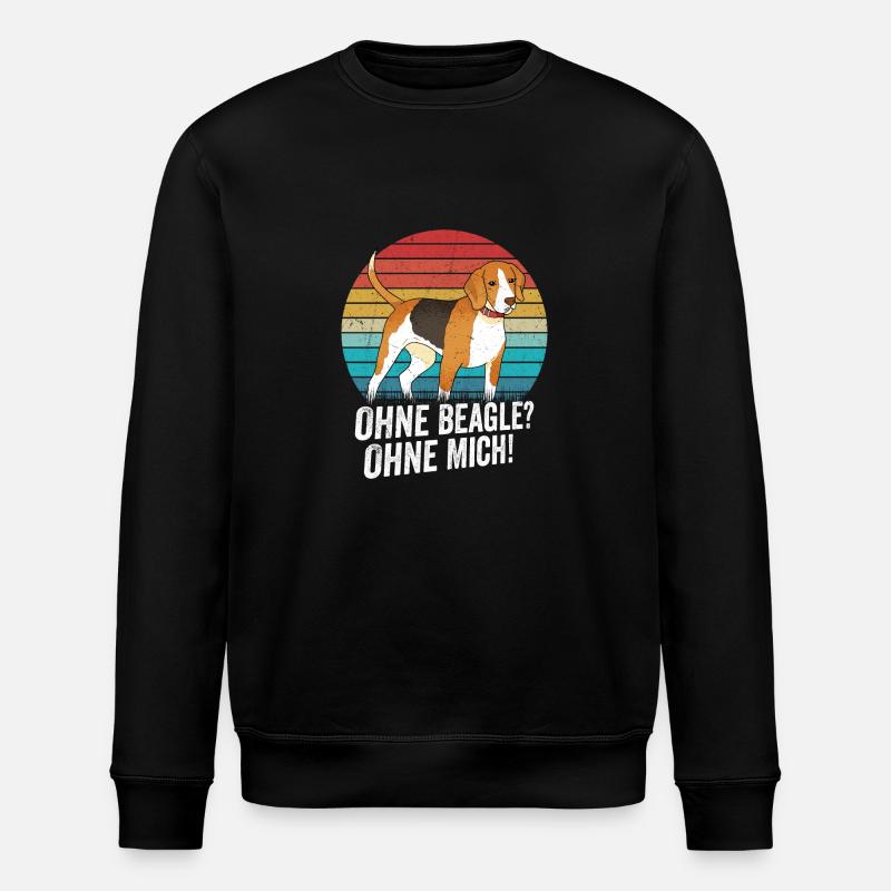 Bez psa rasy beagle? Beze mnie! - Ekologiczna bluza typu unisex Stanley/Stella ROLLER - czarny