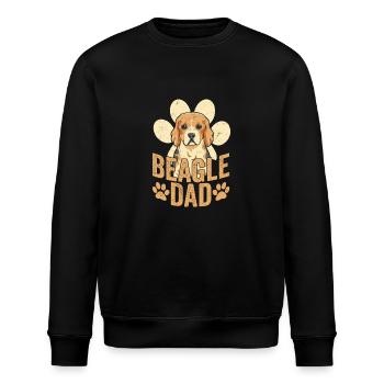 Beagle Dad Dog Owner Puppy Beagles - Stanley/Stella Unisex Bio-Sweatshirt ROLLER - Schwarz - Vorne - Nik (191cm)