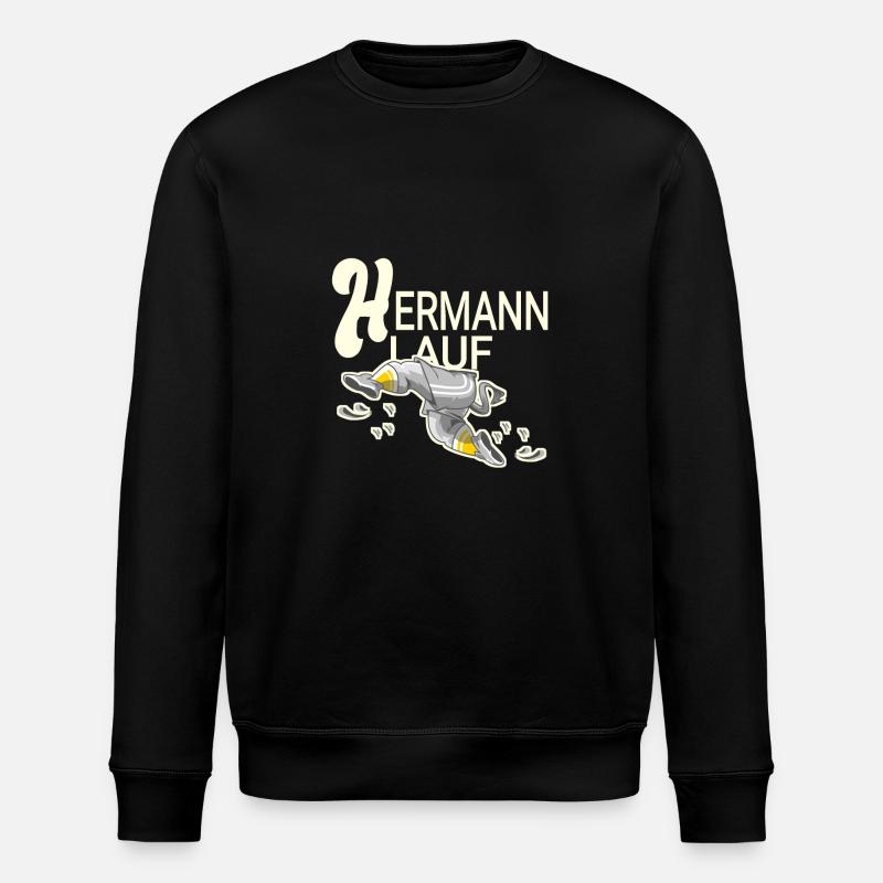 Hermann lauf - Sweat bio ROLLER Stanley/Stella Unisexe - noir
