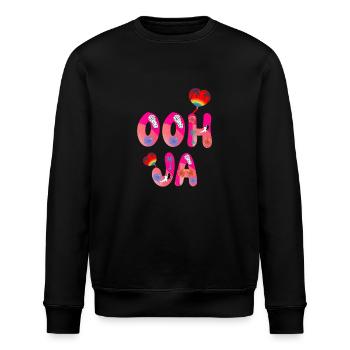 Ooh ouais - Sweat bio ROLLER Stanley/Stella Unisexe - noir - Devant - Nik (191cm)