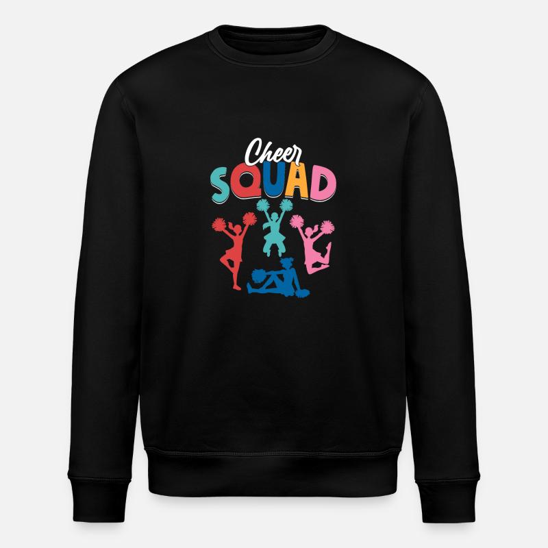 Cheer Squad Cheerleader Cheerleading - Stanley/Stella ROLLER Unisex Organic Sweatshirt - black