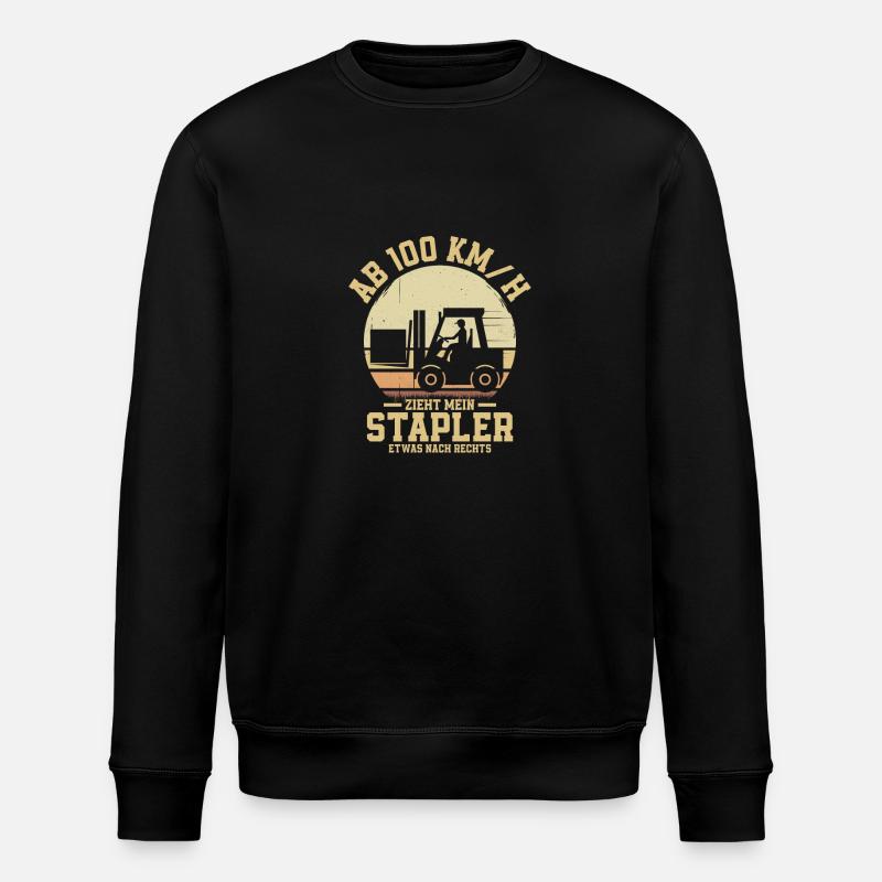 Gabelstaplerfahrer Gabelstapler Beruf - Stanley/Stella Unisex Bio-Sweatshirt ROLLER - Schwarz