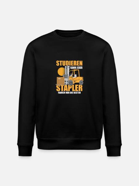 Gabelstaplerfahrer Beruf Gabelstapler - Stanley/Stella Unisex Bio-Sweatshirt ROLLER - Schwarz