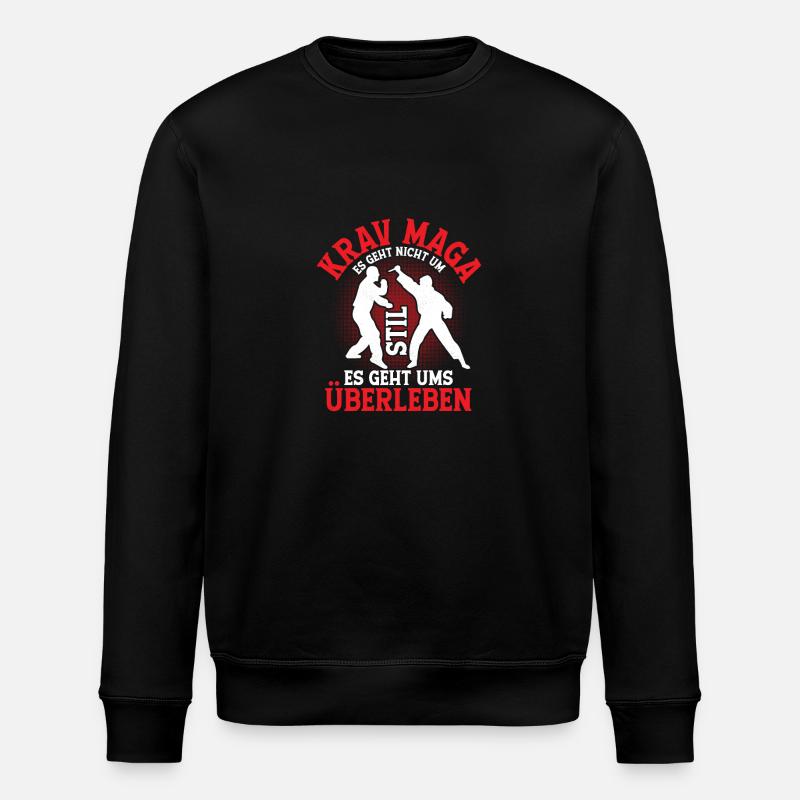 Krav Maga Kontaktsport Kampfkunst - Stanley/Stella Unisex Bio-Sweatshirt ROLLER - Schwarz