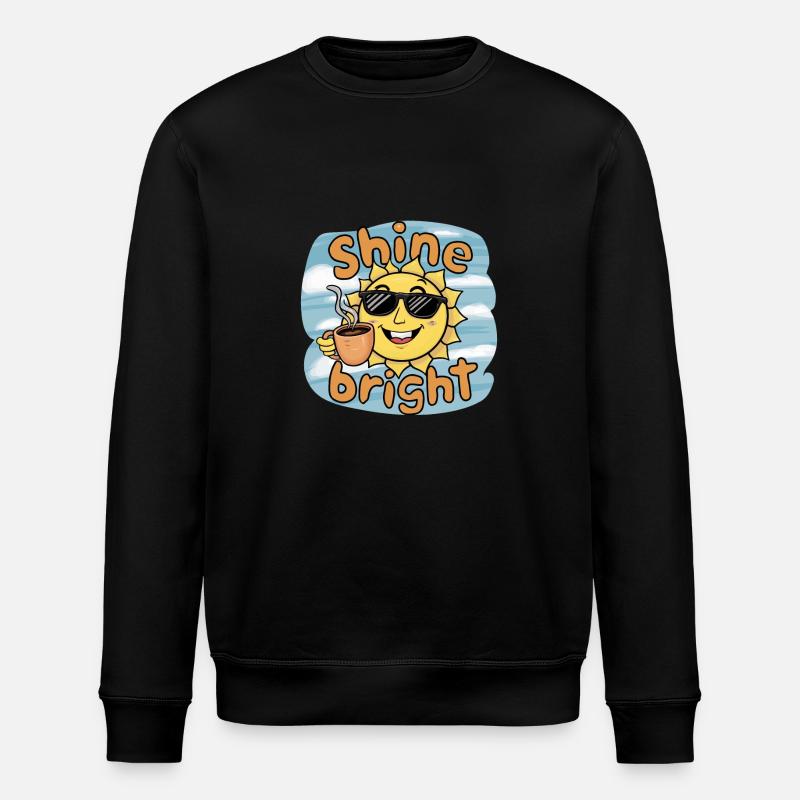 SHINE BRIGHT - Stanley/Stella ROLLER Unisex Organic Sweatshirt - black