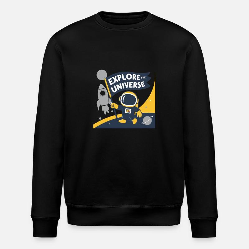 EXPLORE THE UNIVERSE - Stanley/Stella ROLLER Unisex Organic Sweatshirt - black