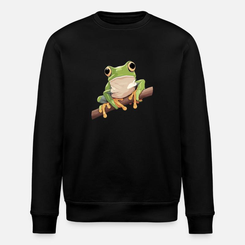 Tree Frog Baumfrösche Baumfrosch - Stanley/Stella ROLLER Unisex Organic Sweatshirt - black