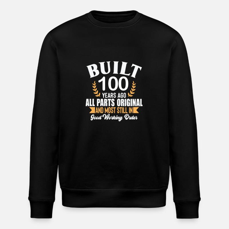 100e anniversaire - Sweat bio ROLLER Stanley/Stella Unisexe - noir