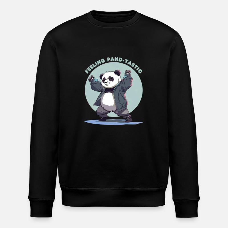Se sentir pandastique - Sweat bio ROLLER Stanley/Stella Unisexe - noir
