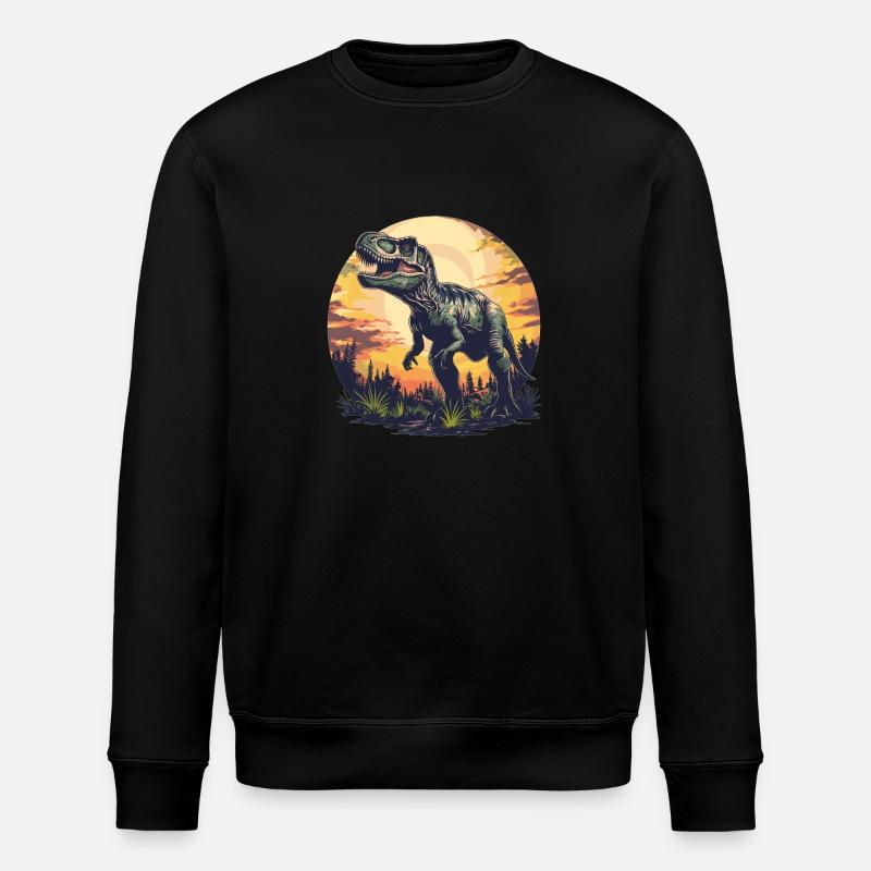 Allosaurier Allosaurus - Stanley/Stella Unisex Bio-Sweatshirt ROLLER - Schwarz