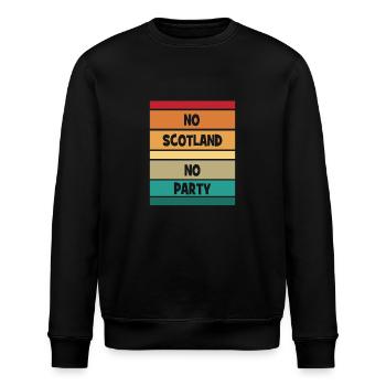 No Scotland no Party - Schottland - Stanley/Stella Unisex Bio-Sweatshirt ROLLER - Schwarz - Vorne - Nik (191cm)