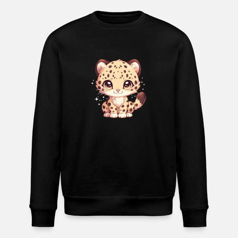 Leoparden Leopard - Stanley/Stella Unisex Bio-Sweatshirt ROLLER - Schwarz