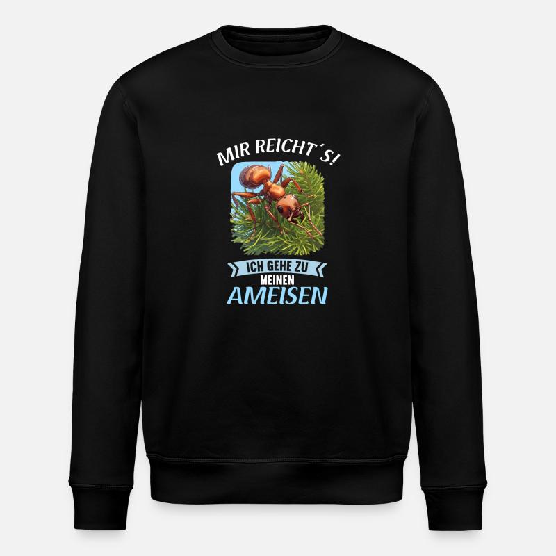 Ant ants ant - Stanley/Stella ROLLER Unisex Organic Sweatshirt - black