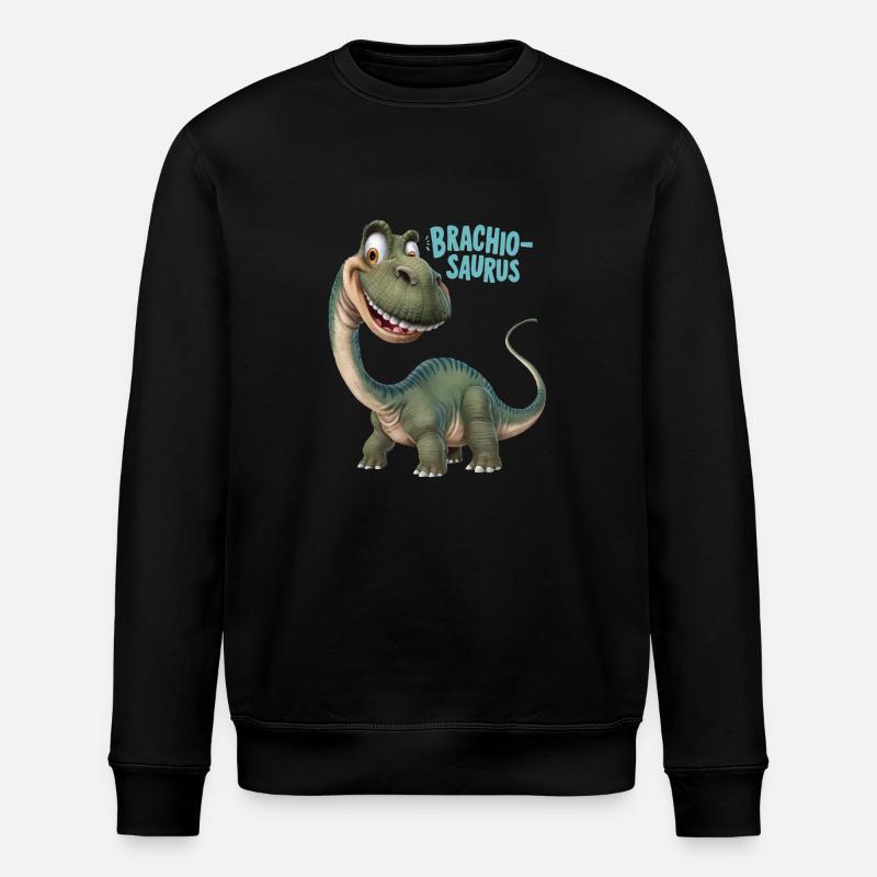 DINOSAURIER, BRACHIO SAURUS - Stanley/Stella Unisex Bio-Sweatshirt ROLLER - Schwarz