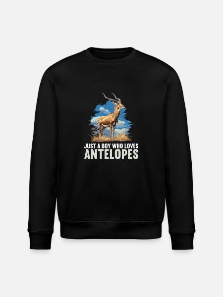 Antelope Antilopen Antilope - Stanley/Stella ROLLER Unisex Organic Sweatshirt - black